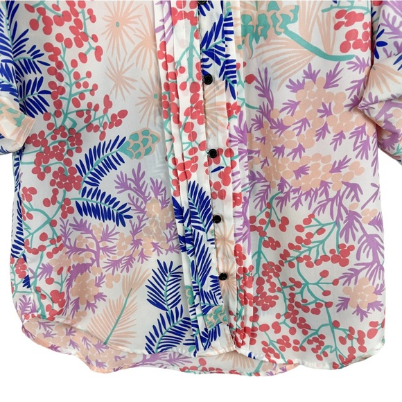 YUMI KIM Lizzie Top Floral Print Colorful Size Medium - Picture 4 of 10